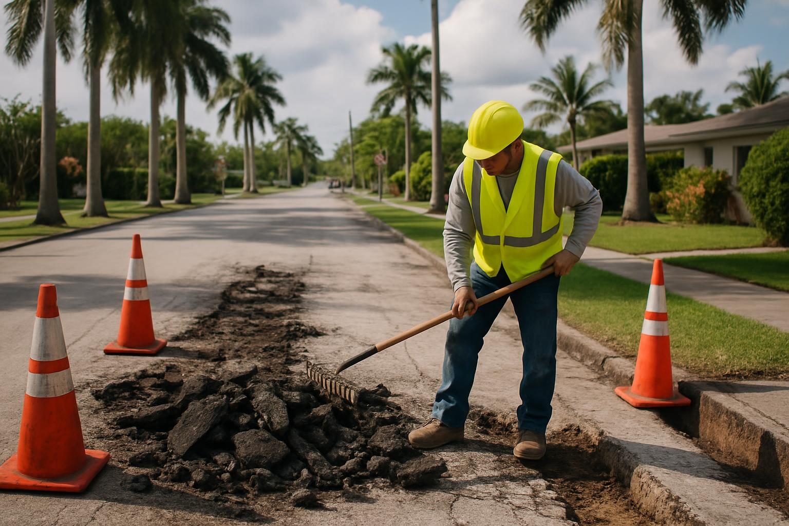 Stock photo: Pavement Repair